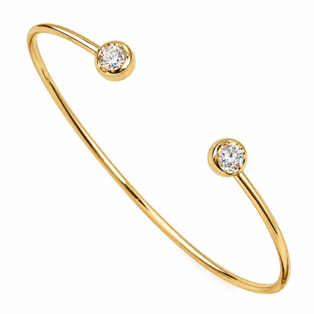 Brazalete Liso 2 Zirconias