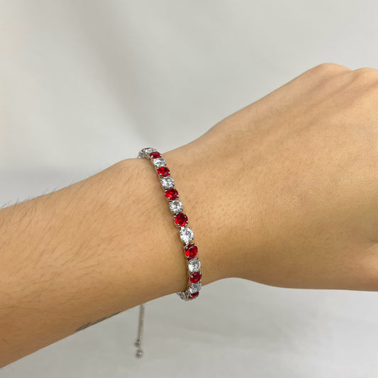 Pulseras colores plateadas