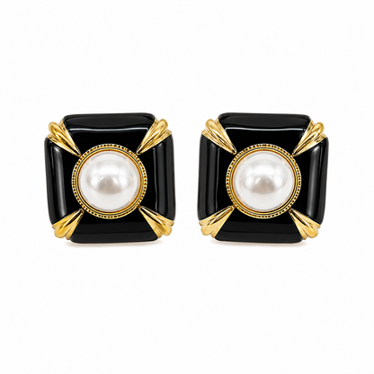 Aretes Cuadro Perla