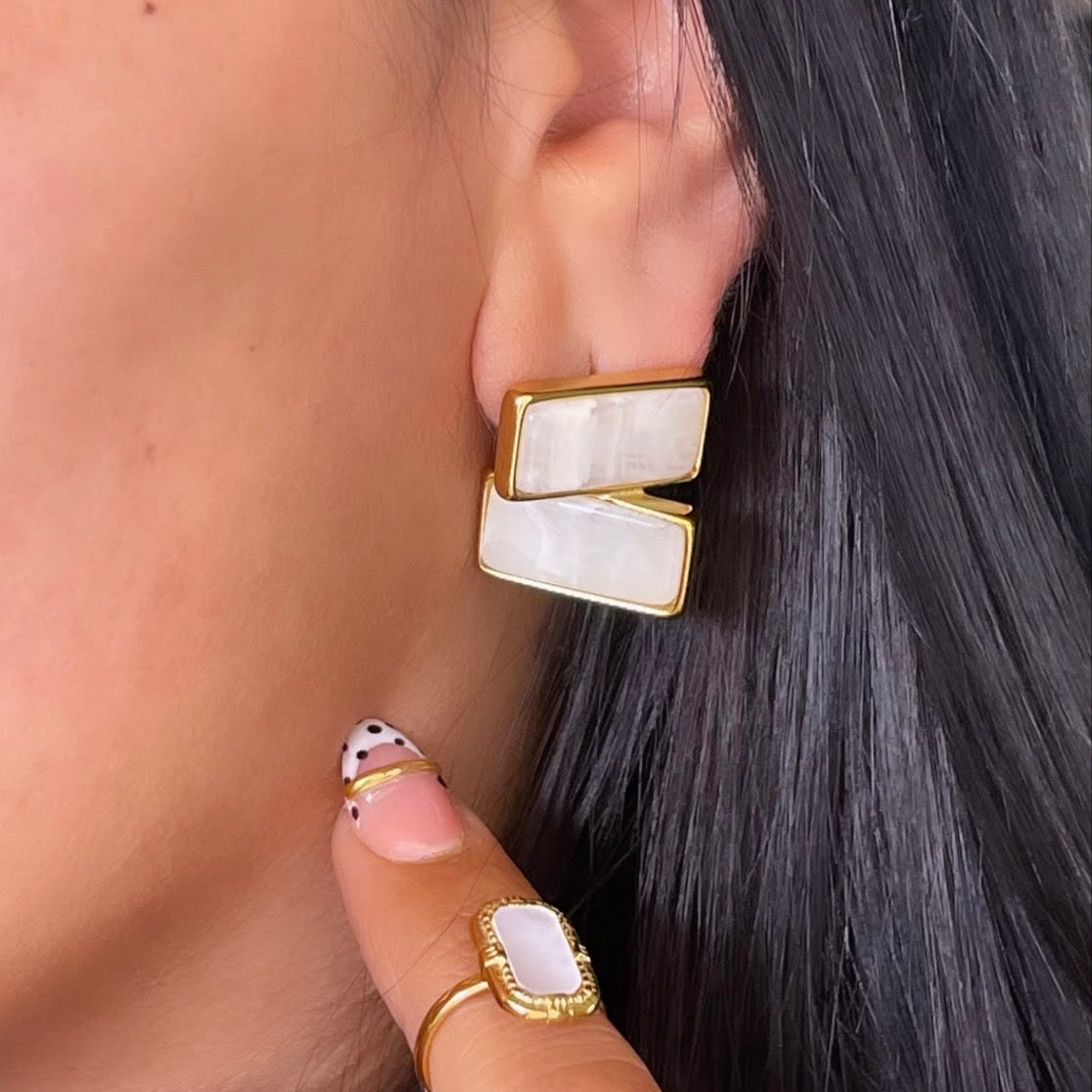 Aretes Doble Rectángulo