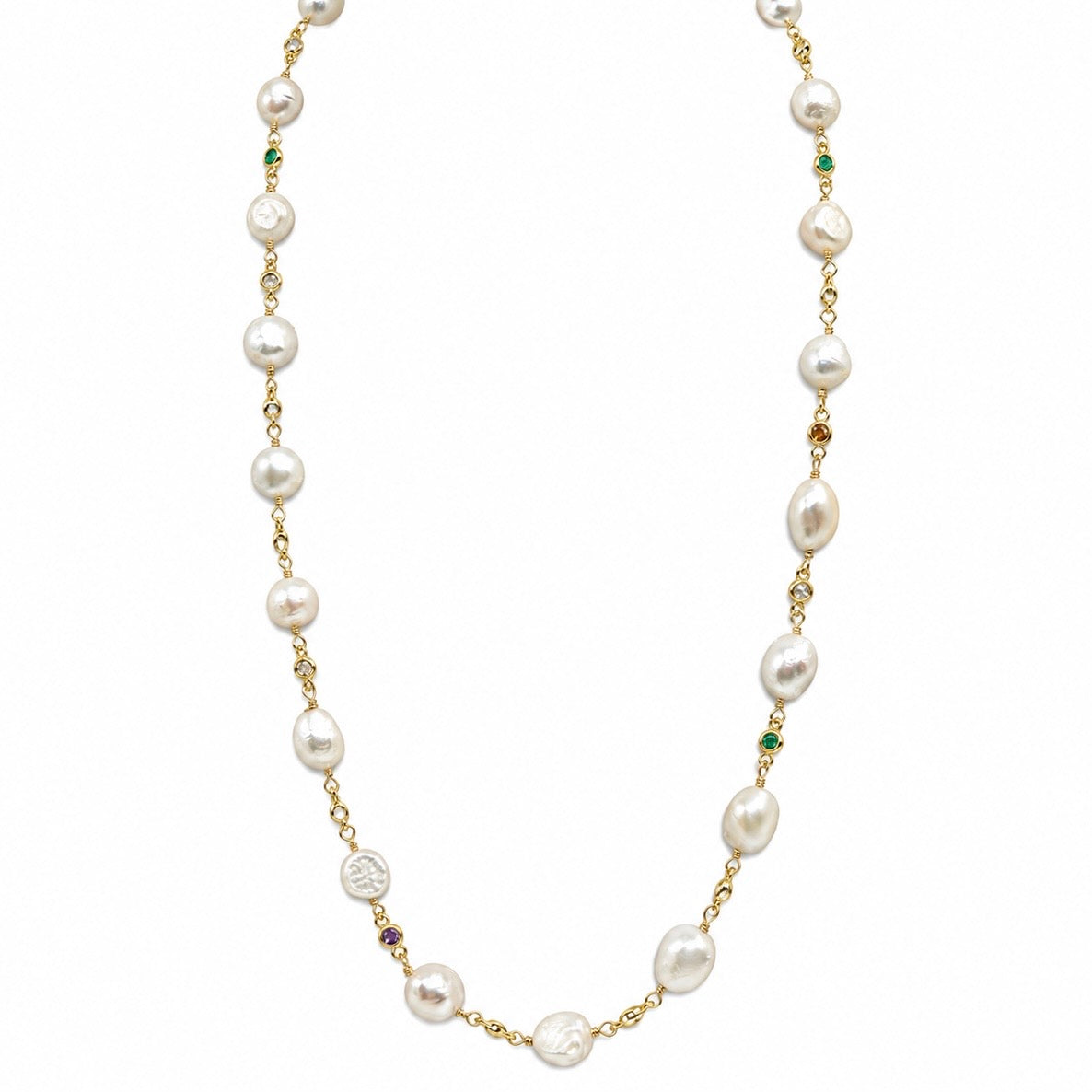 Collar Perlas y Cadenita
