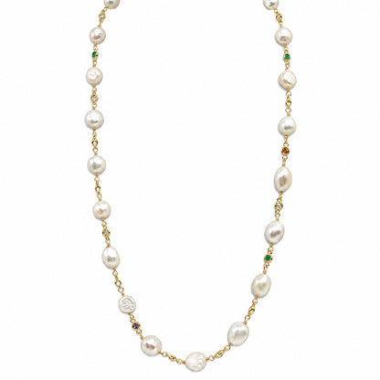 Collar Perlas y Cadenita