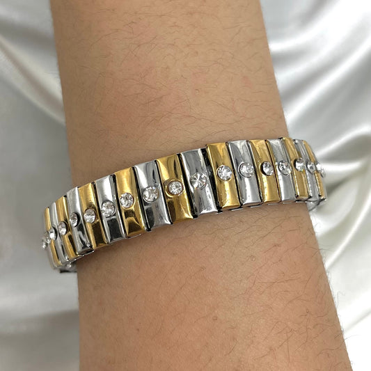 Pulsera italiana bicolor