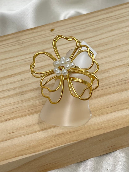 Anillo Flor Alambre