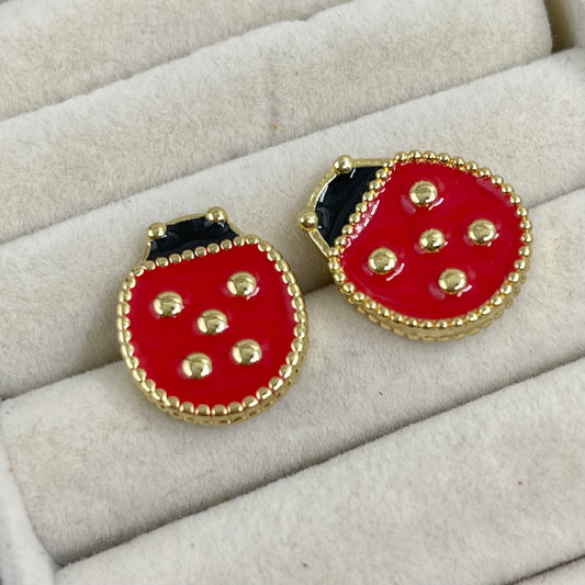 Aretes Catarina Plana 🐞