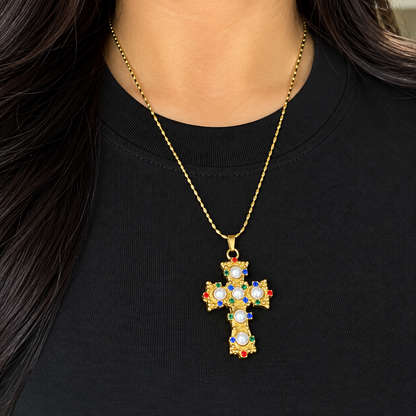 Cadena Perlas y Zirconias
