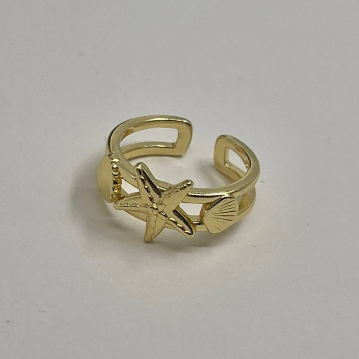 Anillo Estrella y Concha