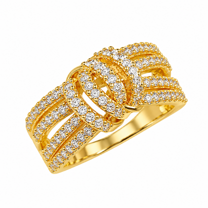 Anillo Nudo Zirconias