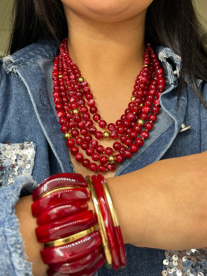 Collar Capas Acrílico