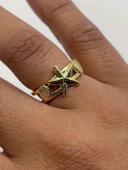 Anillo Estrella y Concha