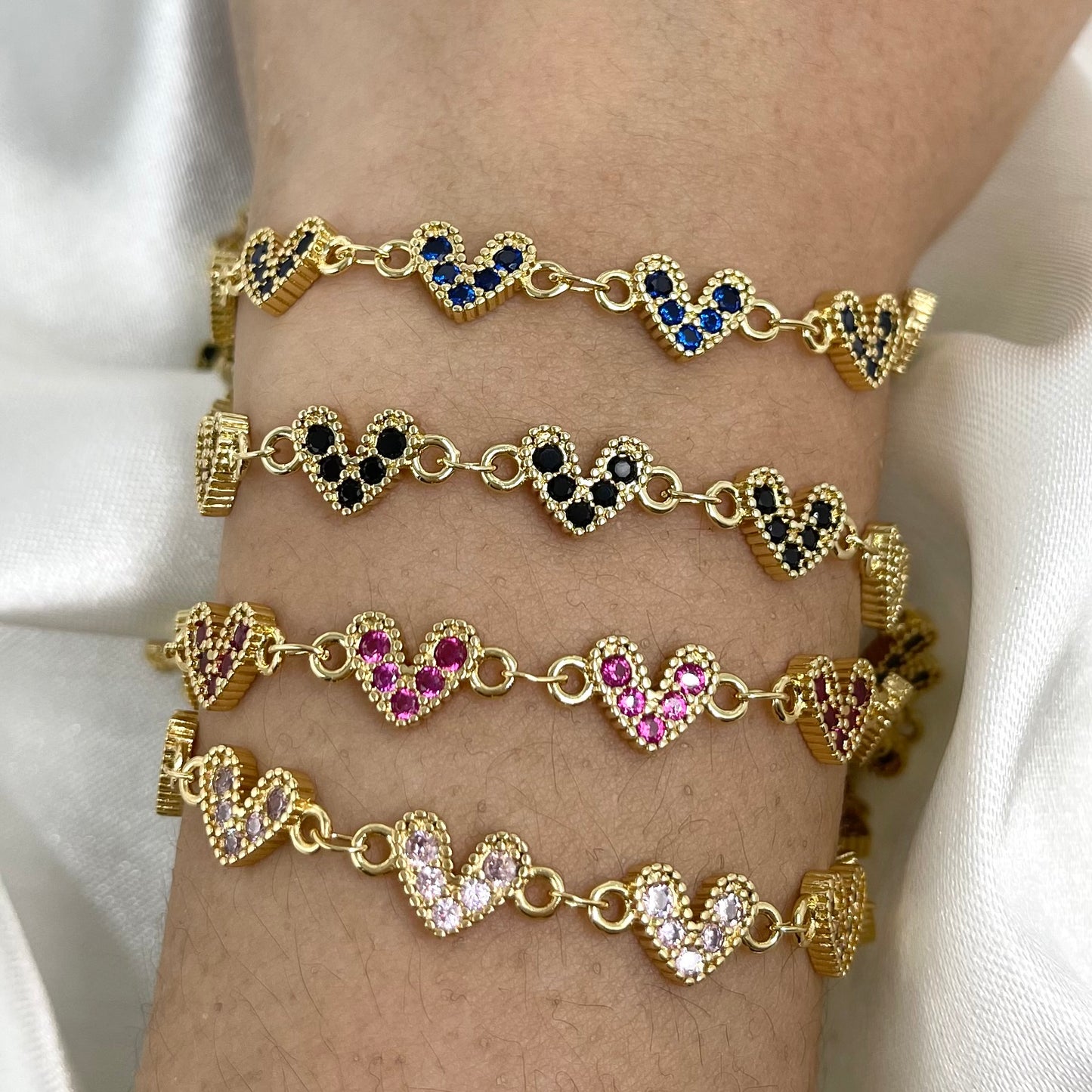 Pulseras corazón