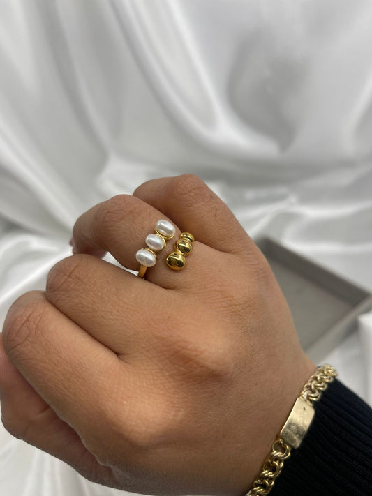 Anillo Triple Perla