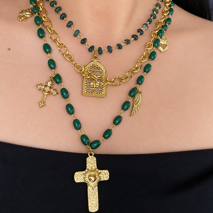 Collar Verde Jaula