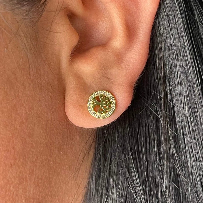 Aretes Poste Árbol de la Vida mini