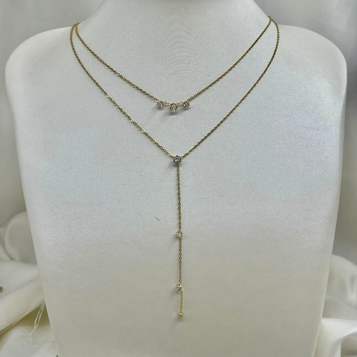 Collar Largo 7 Zirconias