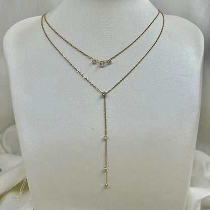 Collar Largo 7 Zirconias