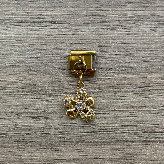 CHARM Colgante Flor con Zirconia