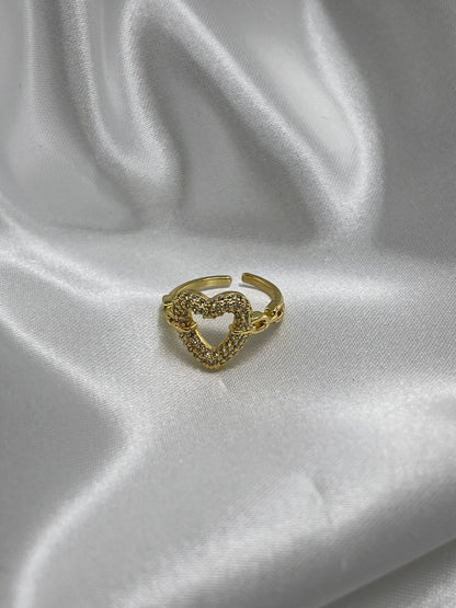 Anillo Corazón Zirconias