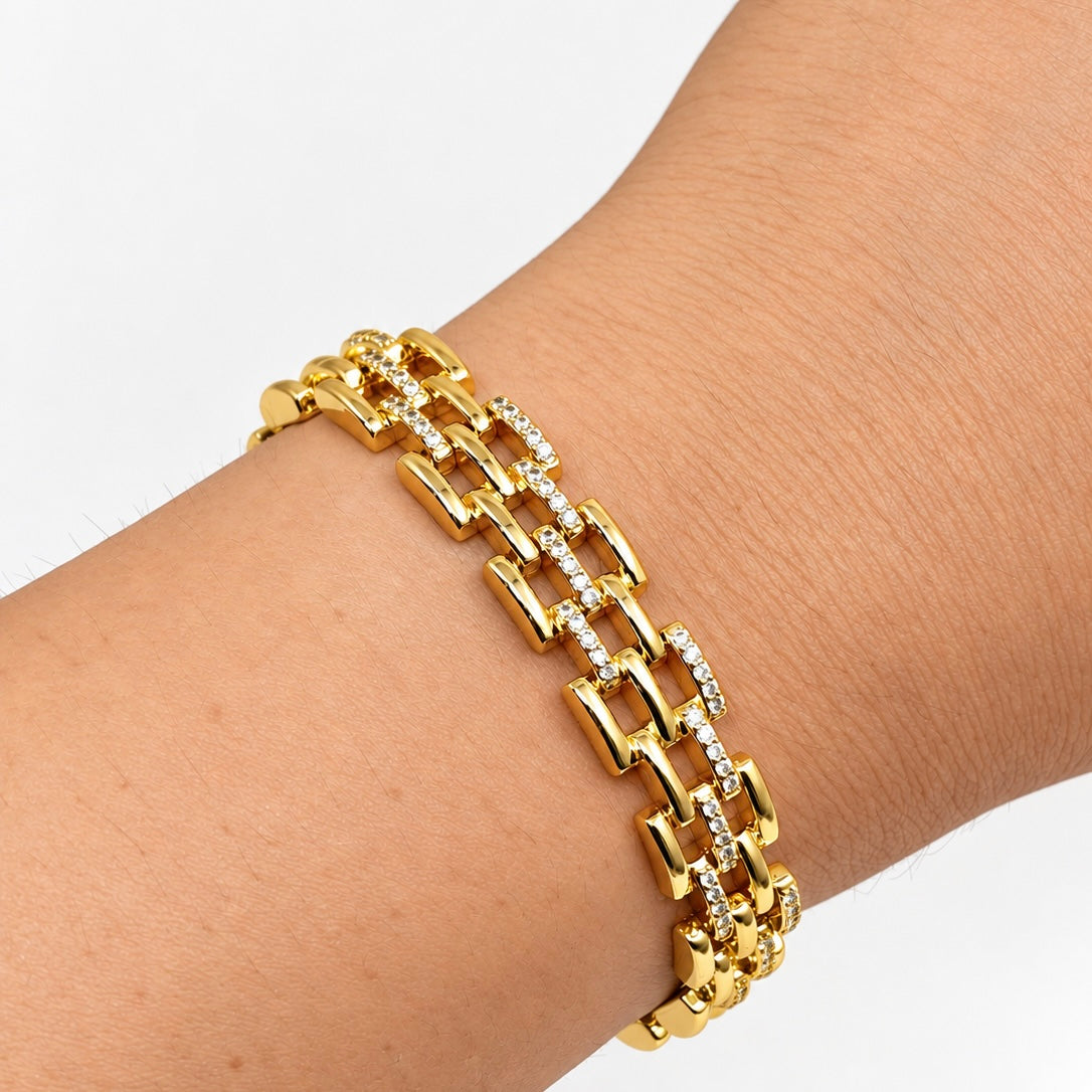 Pulsera Eslabón Líneas
