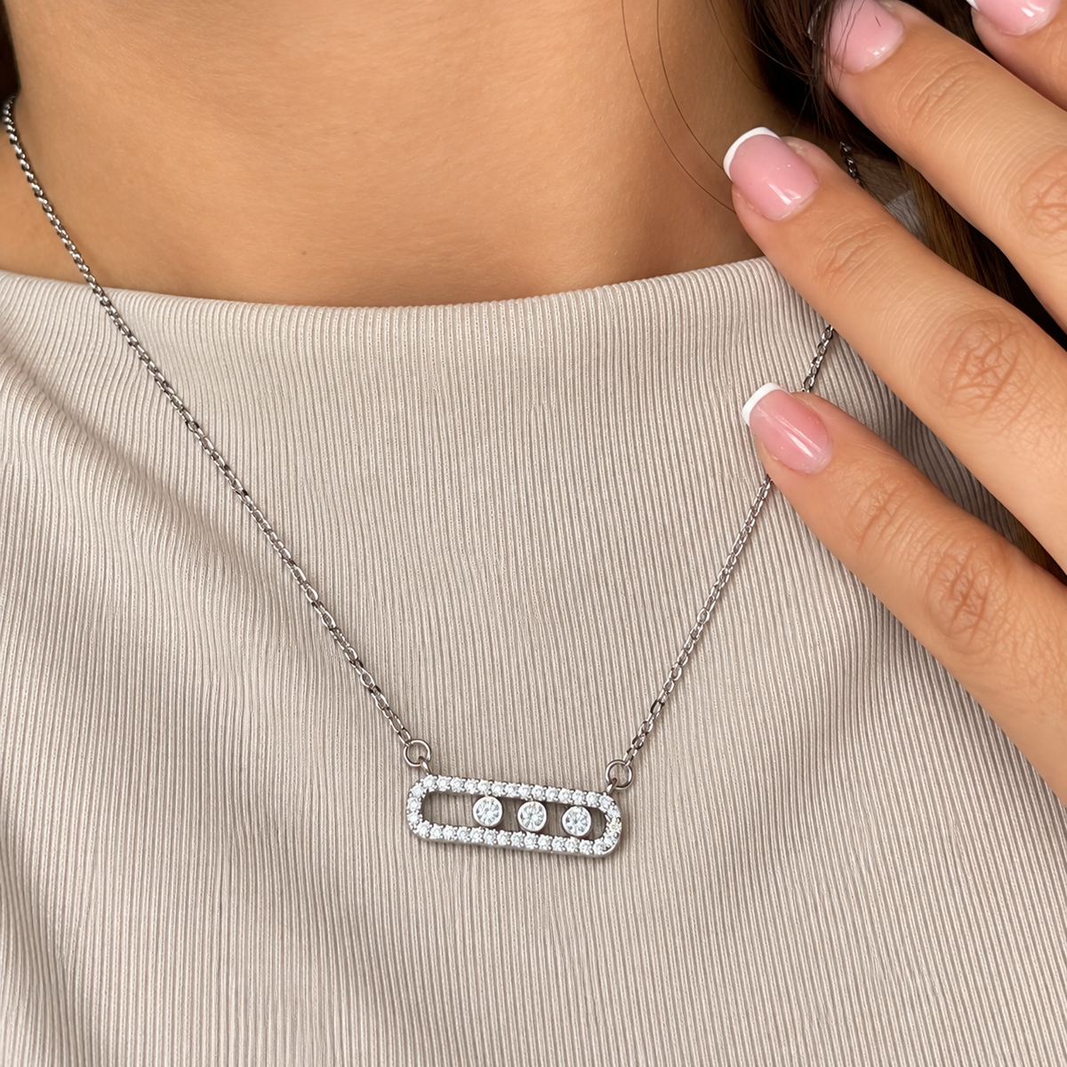 Collar Messi 3 Diamantes