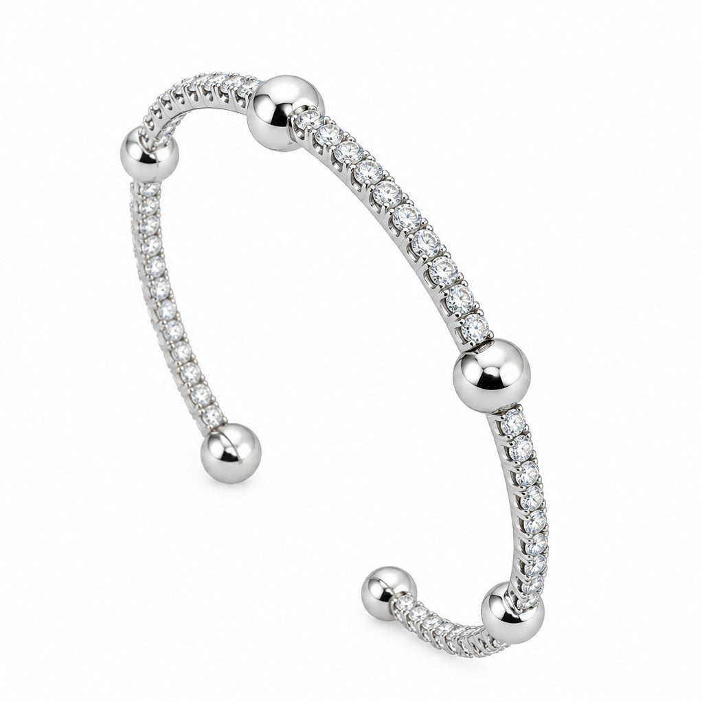 Pulsera Bolitas Zirconias