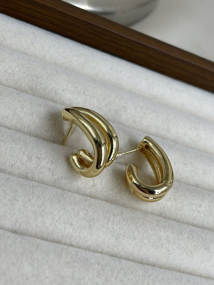 Aretes doble en uno
