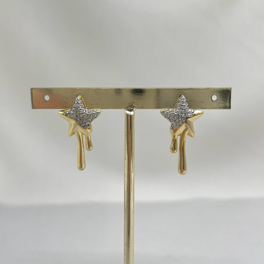 Aretes estrella derretida