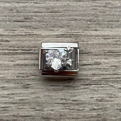 CHARM Corazón Diamante 3D