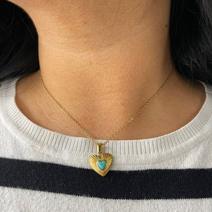 Collar corazón Acero