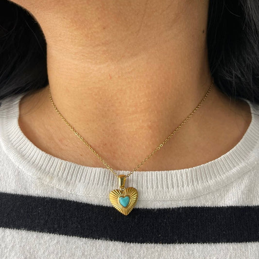 Collar corazón Acero