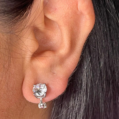 Aretes Clip Diamante