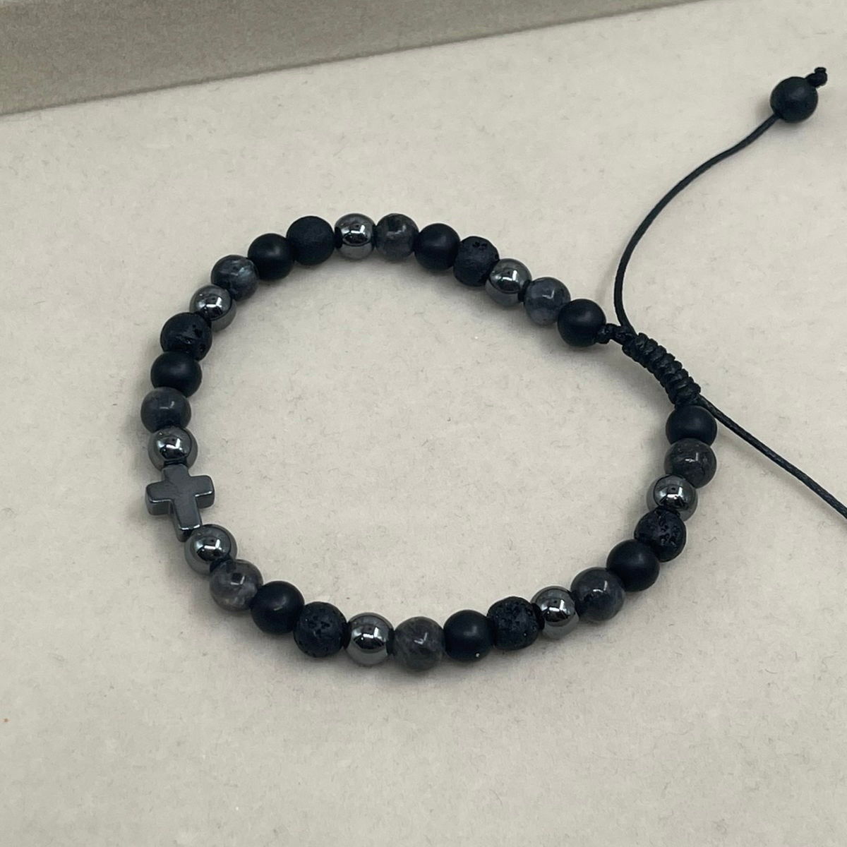 Pulsera para Hombre Dije de Cruz