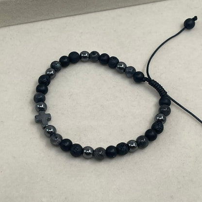 Pulsera para Hombre Dije de Cruz