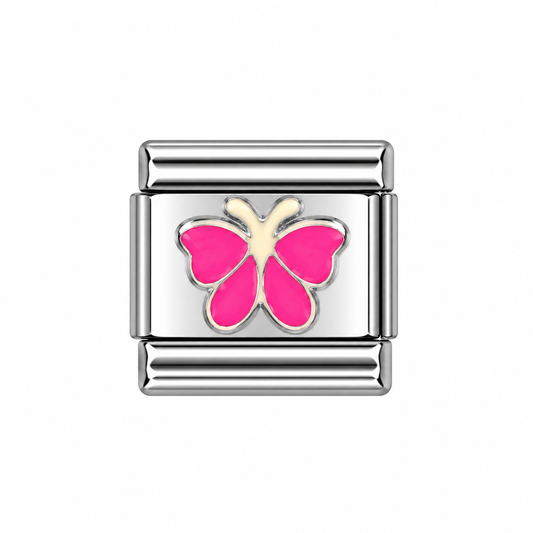 CHARM Sticker Mariposa Rosa