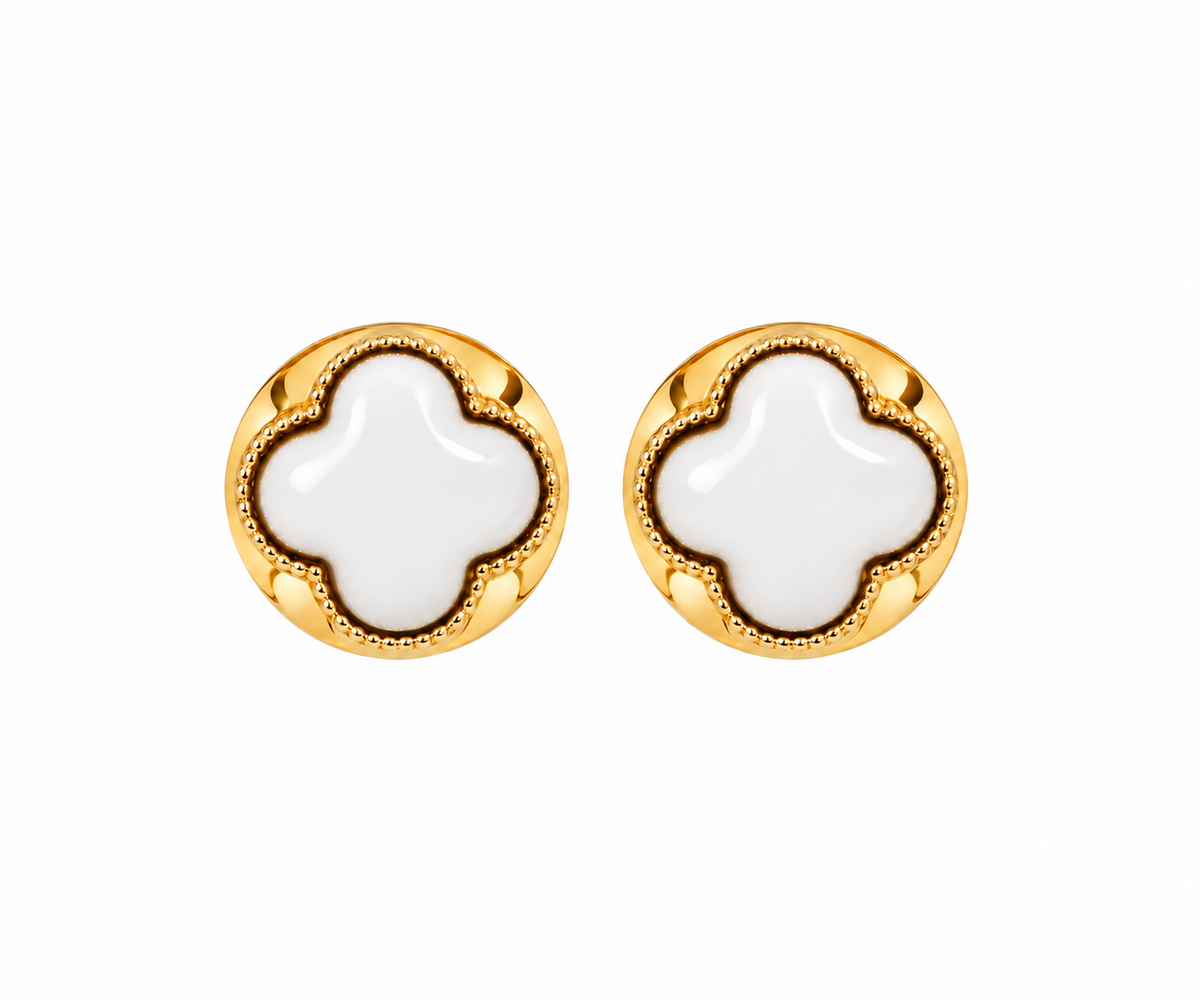 Aretes Círculo Flor