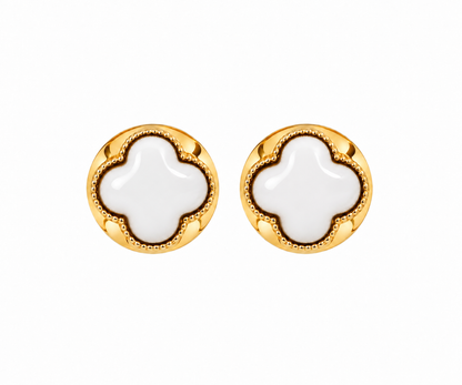 Aretes Círculo Flor