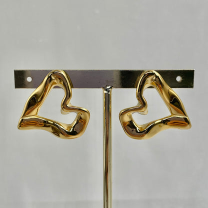 Aretes romantic heart