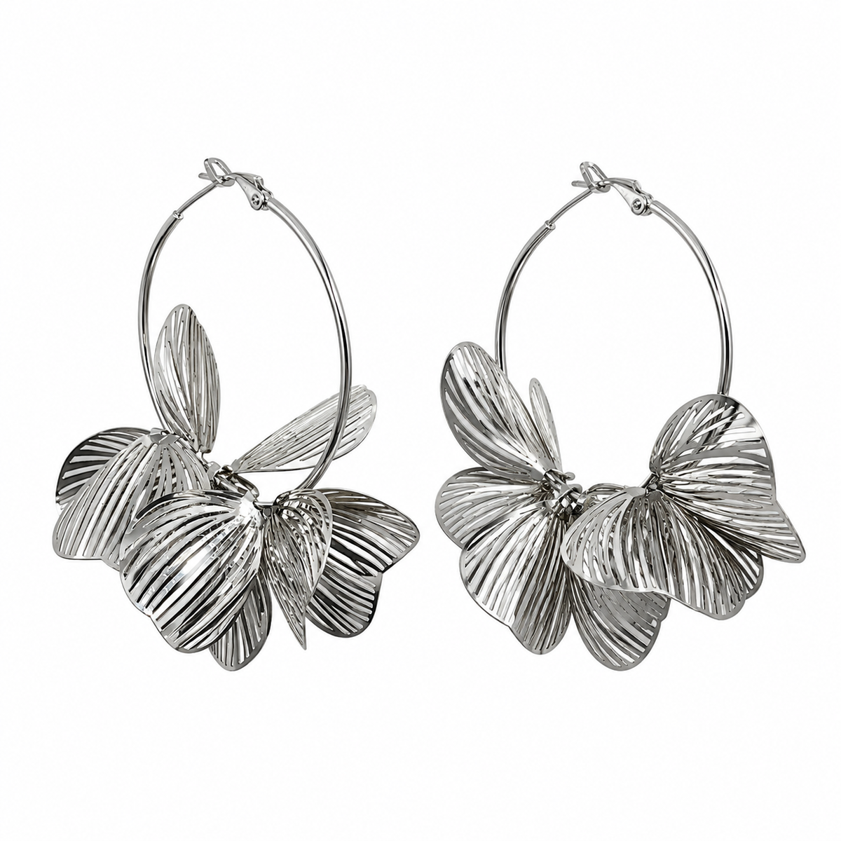 Aretes Flor Metal