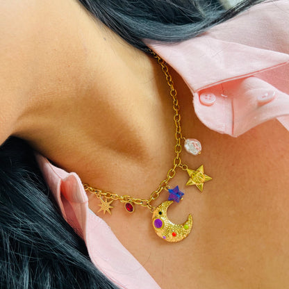 Collar Luna Morada 🌙