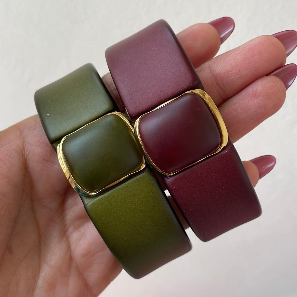 Pulsera Acrílico Cuadro mate