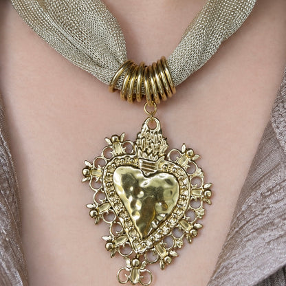 Collar Malla Corazón