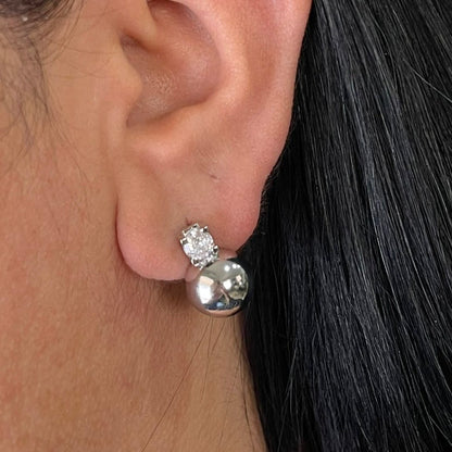 Aretes Bola Diamond