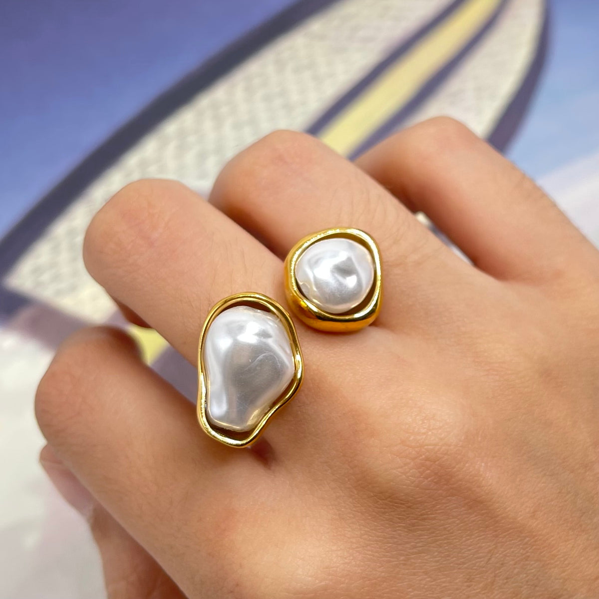 Anillo 2 Perlas
