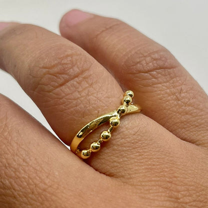 Anillo Cruz Bolitas