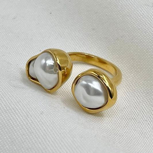 Anillo 2 Perlas