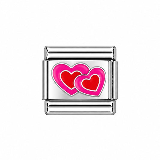 CHARM Sticker Corazón doble
