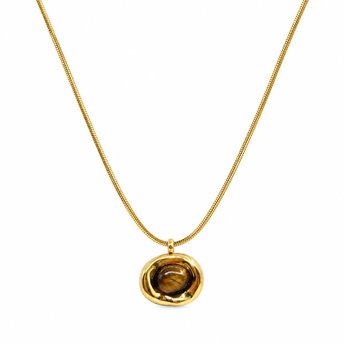 Collar Ojo Tigre Oval