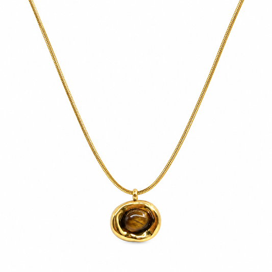 Collar Ojo Tigre Oval