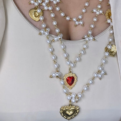Collar Perlas Capas