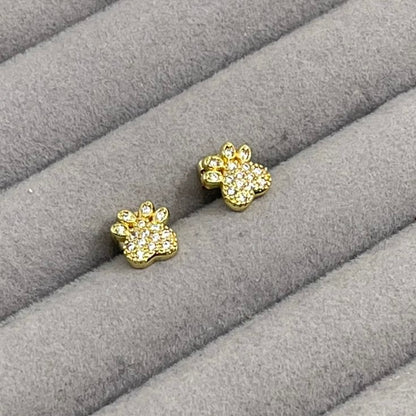Aretes Poste Huellita de Perrito mini